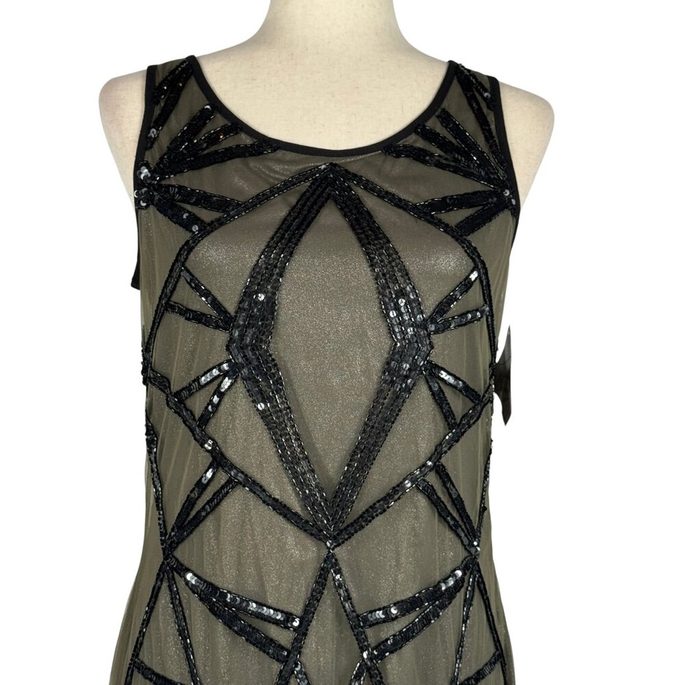 ✨ NWT Mark & James by Badgley Mischka Art Deco Sequin Dress | Size Small | $495 - Picture 8 of 14